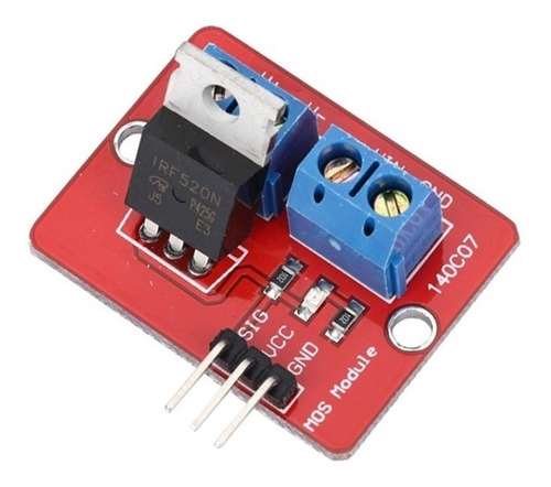 Imagen 5 de 10 de Modulo Driver Mosfet Irf520 24v 5a Arduino Hobbytronica