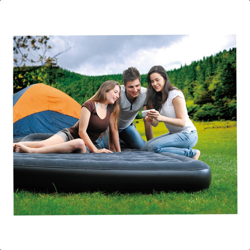 Colchon Inflable Manual Klimber Color Gris