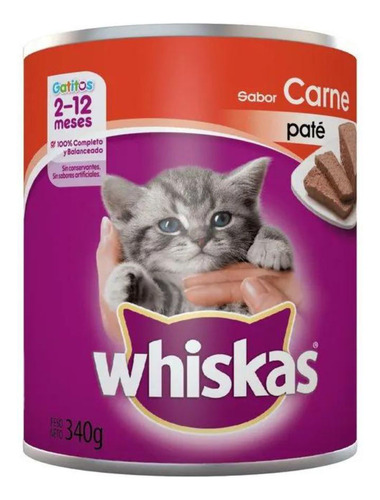 Pate Húmedo Para Gato Whiskas Gatitos 340grs