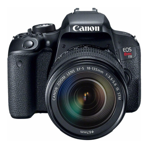 Imagen 1 de 6 de Canon EOS Rebel T7i 18-135mm IS STM Kit DSLR color negro