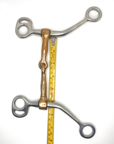 Freno Para Caballo Goose Neck Quebrado Con Brazos De Cobre