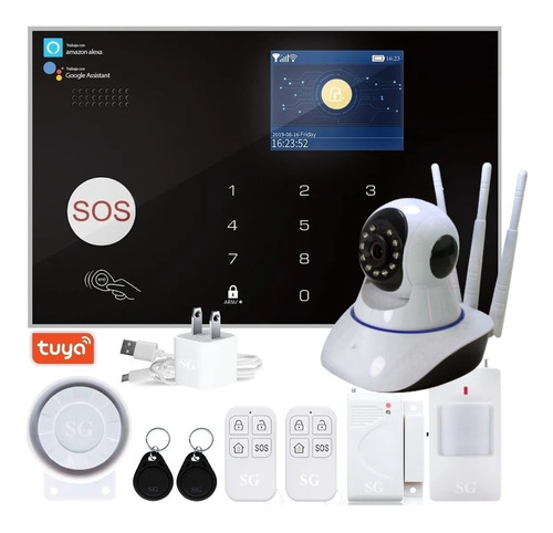 Alarma De Casa Wifi Gsm Camara Ip Wifi P2p App Tuya Smar