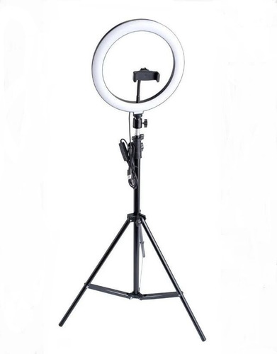 Ring Light Completo Iluminador Portátil 26cm + Tripé 2m Top