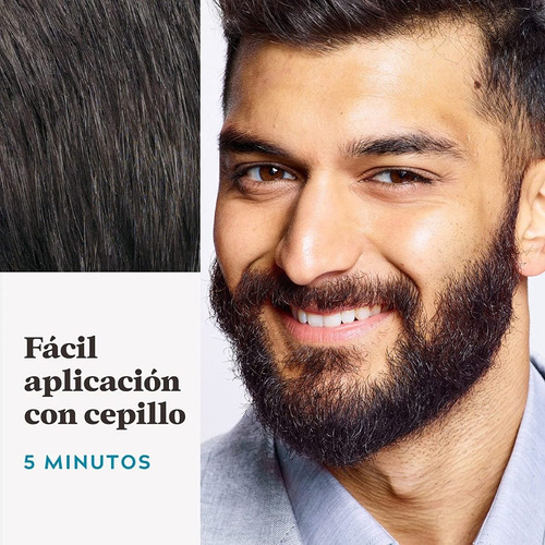 Tinte Para Caballero Just For Men Barba Y Bigote Castaño Negro 28g