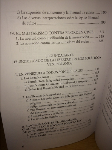 La Noción De Libertad En Los Políticos Venezolanos Siglo Xix (Usado)