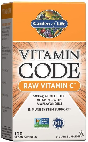 Vitamina C 120cap  Garden Of Life - Unidad a $2091