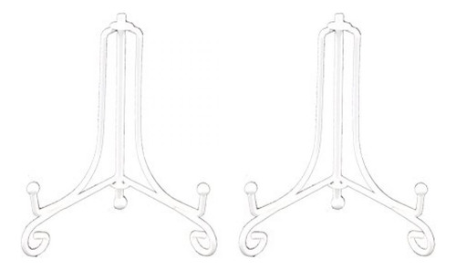 Soporte De Metal Plegable Blanco Para Tarjeta /foto10cm(2u)