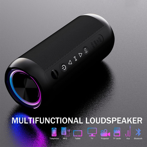 Altavoz Portátil Bluetooth 53 Con Bajo Profundo, Ip66 E De