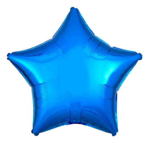 Globo Estrellas Metalizadas De 40cm Pack X5 Unidades