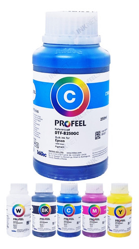 Tinta Dtf Inktec 250ml P/ Eps Dx5 Dx7 L805 L810 L8050 L1800