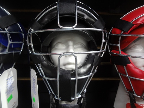 Careta Con Casco Catcher Beisbol Palomares Genuino Enviograt