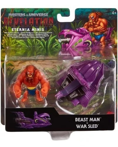 Masters Of The Universe Minis, Beast Man Y War Sled