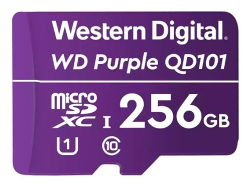 Memoria Microsd Wd Purple 256 Gb Ideal Para Videovigilancia