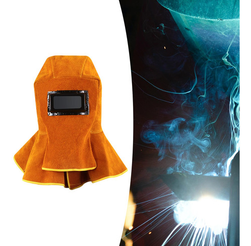 Capucha De Soldador De Cuero Soldadura Sin Automático