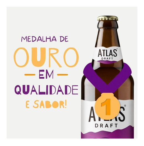 Imagem 5 de 8 de Chopp De Vinho Draft Coquetel Alcoolico Garrafa 600ml Atlas