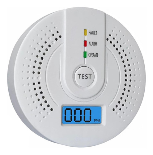 T Detector De Monóxido De Carbono Com Bateria E Alarmes