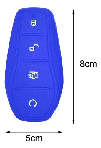 Funda De Silicona Para Mando A Distancia De Coche Para Azul