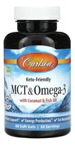 Comprar Carlson Labs Mct Y Omega 3, 60 Softgels Sabor Sin Sabor