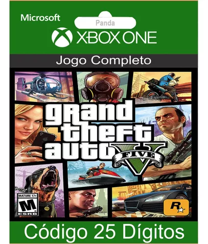 Gta 5 Grand Theft Auto V Xbox One Código 25 Dígitos