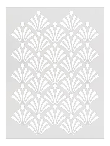 Stencil Plantilla Decorativa Flores Pared Art4358