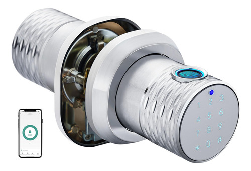 Cerradura Puerta Inteligente Con Huella Digital, Sin Llave,