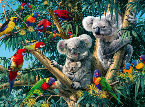 Ravensburger Koalas In A Tree Rompecabezas De 500 Piezas Par