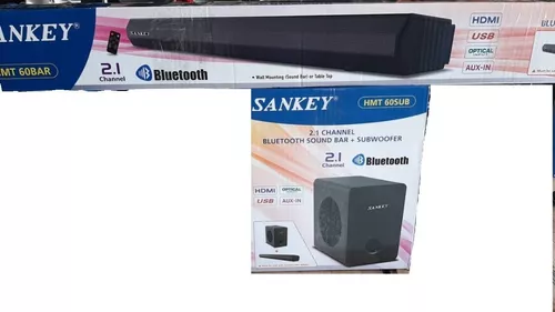 Barra de Sonido Sankey Hmt-60Bar 60W 2.1 Canales Bluetooth