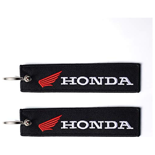 2pack Etiqueta Bordada Llavero Llavero De Honda Clave B...