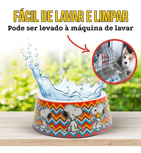 Comedouro Snoopy Para Cachorro E Gato Mosc2 Zooz Pets G