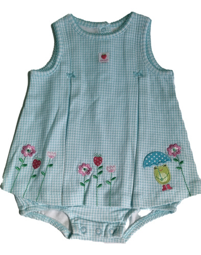 Carters Vestido Con Pañalero  Beba Talle 6 Meses