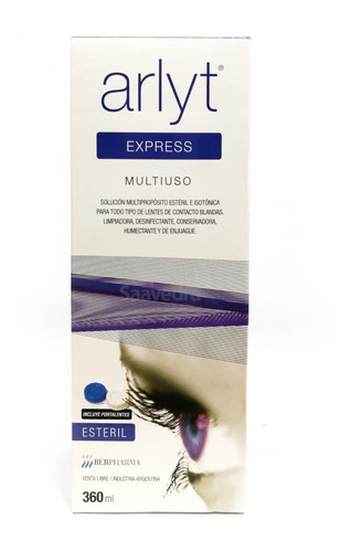 Imagen 3 de 5 de Arlyt Express 360 Ml Solucion Para Lentes Contacto + Estuche