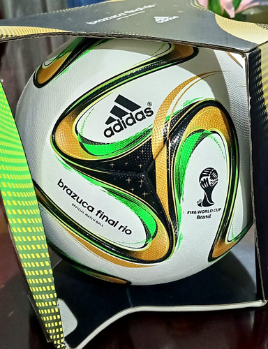Balon Brazuca Final Rio Brasil 2014 Official Match Ball Dorado (Usado)