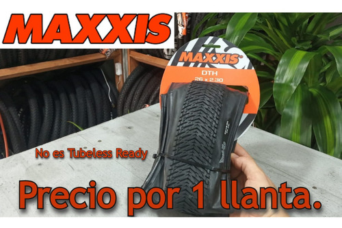 Imagen 1 de 7 de Llanta Maxxis Dth 26*2.30 / Plegable Con Kevlar/ 60 Tpi
