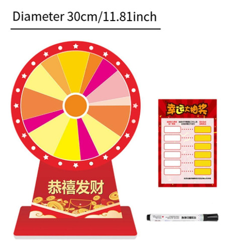 Ruleta De Mesa Con Premio De 12 Pulgadas Para Multicolor B