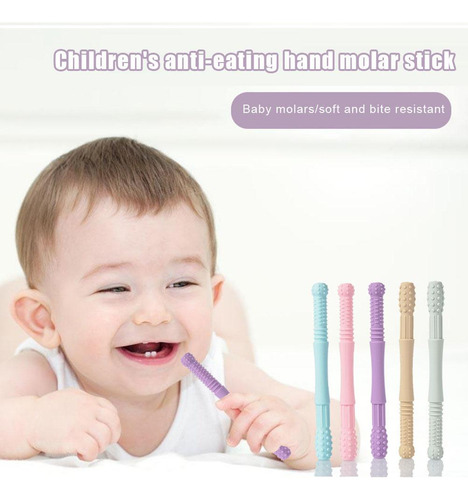 Tubos De Dentición Huecos, 5 Piezas, Para Mordedores De Sili