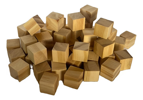 Bloques Apilables Cubos De Madera 1 X 1 Cm (200 Unidades)