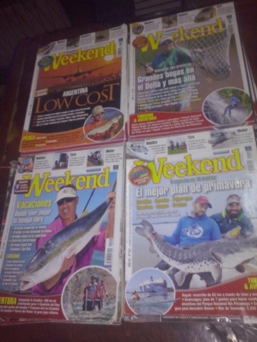 24 Revistas Weekend Años 1995 - 2003-17 -18-19  Buen Estado