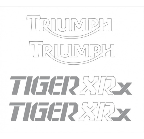 Kit Adesivo Triumph Tiger 800xrx 800 Xrx Azul Tg029