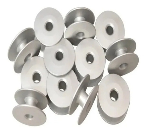 Kit De 5 Bobinas De Aluminio De Maquina 20u Y Bordadora 