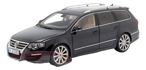 Miniatura Carro Vw Passat R36 Variant 2009 Preto 1:18 Nzg Preto