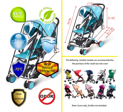 Funda Impermeable Para Carriola De Bebé, Protección Contra L