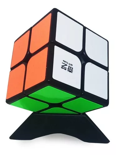 Cubo Mágico 2x2 Profissional Kids Original QiYi QiDi Preto