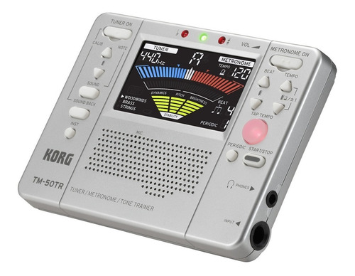 Imagen 4 de 9 de Korg Tm50 Tr Afinador Metronomo Entrenador Tono Tempo Cuotas