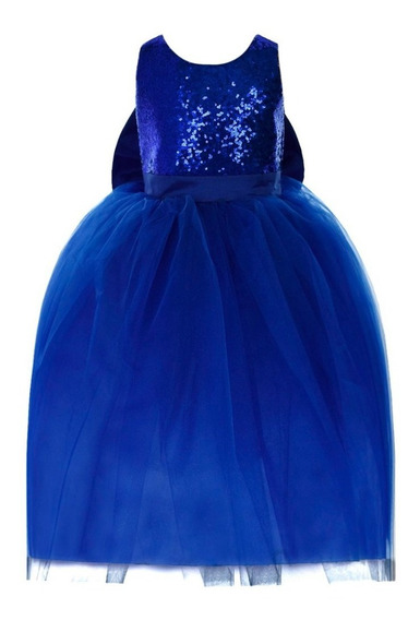 Vestido Para Nina Color Azul Rey | MercadoLibre 📦