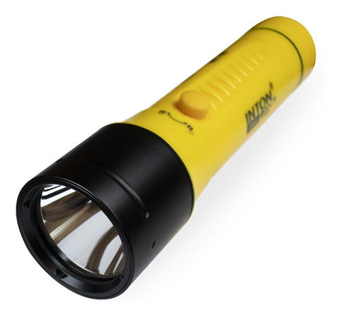 Lanterna Mergulho F9 Led Ip68 60 Metros Pesca Sub Forte Lanterna Amarelo Luz Branco