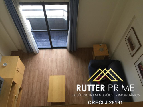 Imagem 2 de 8 de Apartamento Duplex Locação, 1 Dormitório, 1 Vaga, Em Moema - 906