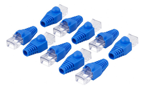 Kit Conector Rj45 Azul 20 Unidades