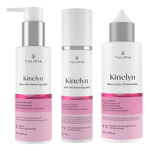 Kit Facial Para Pele Oleosa Acne Espinha E Cravos Tulipia