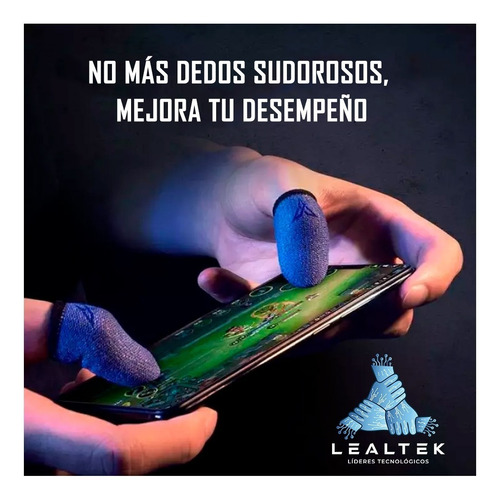 Imagen 2 de 6 de Fundas Guantes Dedos Pulgares Gamer Anti Sudor Para Jugar