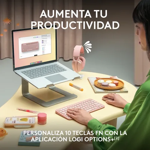 Logitech Pebble Keys 2 K380s Teclado Bt Multi-device Blanco